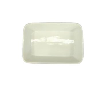 Ceramic Snack Plate Set – 6 Pcs – White