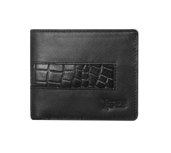 Black Elegance Croco Textured Leather Wallet For Men SB-W242