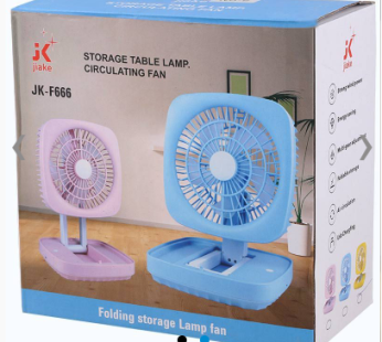 JK-666 Storage Table Lamp Circulating Fan