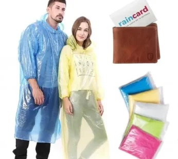 Waterproof Pocket Raincoat with Hood for Men & Women