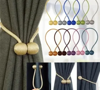 2 Pcs Magnetic Curtain Tiebacks – Luxury Decorative Curtain Holder
