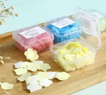 1 Pcs Flower Design Square Paper Soap Box