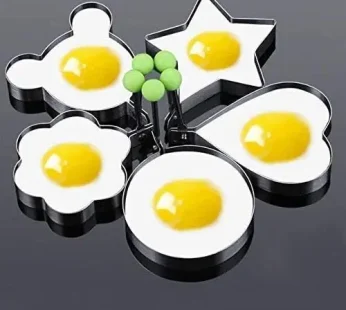 2 Pcs Stainless Steel Pancake & Fried Egg Mold Set