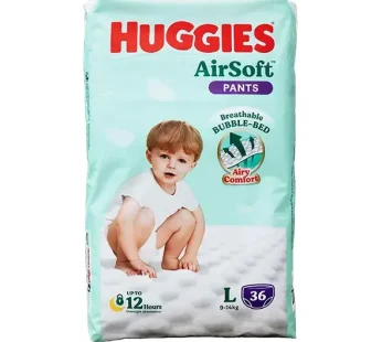Huggies AirSoft Pants L-36 pcs | Soft Bubble-Bed Comfort