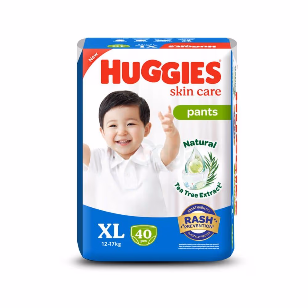 Huggies Skincare pants XL 40Pcs (12-17kg)