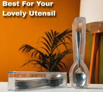 2Pcs Modern Transparent Spoon Holder for Kitchen – Sleek & Stylish Design(2Pcs)