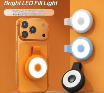 Smartphone Magnetic Fill Light – Portable Mini Selfie Ring Light for Photography, Video Recording, Live Streaming & Video Calls