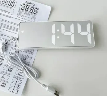 LED Mirror Digital Alarm Clock