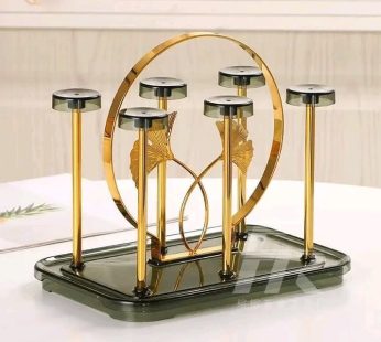 Square Luxury Glass Drain Rack
