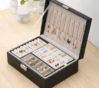 Double Layer Velvet Jewellery Box