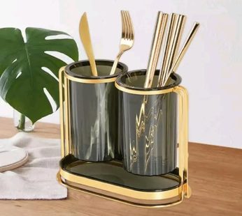 Luxury Chapstick & Spoons Holder With Tray